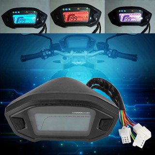 ANGEL Universal Motorcycle Digital LCD Speedometer มาตรวัดระยะทางมาตรวัดรอบ W/Speed ​​Sensor