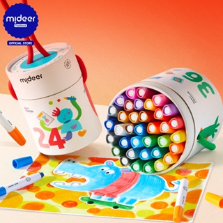 Mideer มิเดียร์ Silky Crayons-colorful Bucket บักเก็ตสีเทียนใยไหมแบบพกพา MD4253-4255