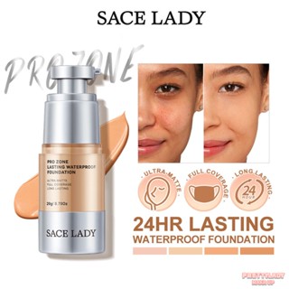 SACE LADY Waterproof Liquid Foundation Full Coverage Concealer 24H Lasting Oil-control Face Cosmetics Ultra Matte Base Makeup [prettylady]