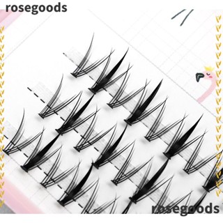 Rosegoods1 ขนตาปลอม แบบหนา หนาแน่น สไตล์แฟรี่ สําหรับแต่งหน้า