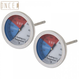 【ONCEMOREAGAIN】High Quality Waterproof BBQ Grill Thermometer 2PCS Set with Color Coded Ranges