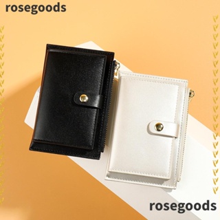 Rosegoods1 กระเป๋าสตางค์หนัง ใบเล็ก มีซิป ใส่บัตรได้หลายใบ