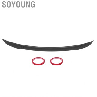 Soyoung Carbon Fiber Look for A35 Style High Kick Trunk Lid Spoiler Wing Fit Mercedes-Benz A-Class V177 4-Door 2019-2021