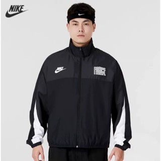 【พร้อมส่ง】ของแท้ 100% Nike เสื้อแจ็กเก็ตลําลอง ผ้าตาข่าย กันลม สําหรับผู้ชาย FB6981-010