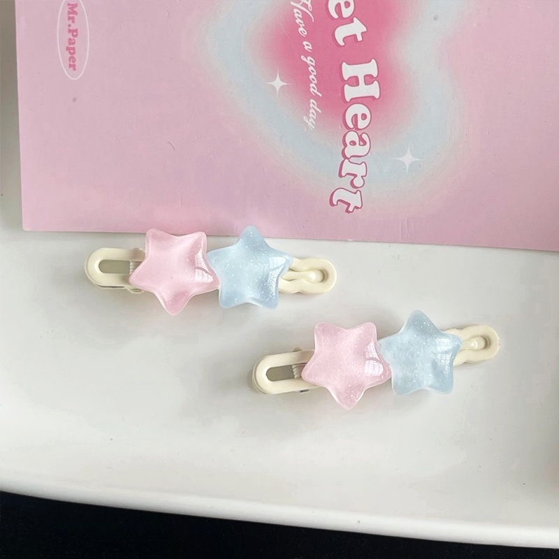พร้อมส่ง❤️กิ๊บติดผม y2kรูปดาวห้าแฉกเกาหลีแบบใสน่ารักหวานแหววสําหรับเด็กผู้หญิงไปโรงเรียนCODเก็บเงินปลายทาง