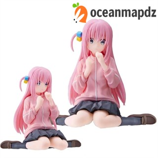 Oceanmapdz โมเดลฟิกเกอร์ PVC รูปการ์ตูนอนิเมะ Gotoh Hitori Bocchi The Rock สีชมพู สําหรับตกแต่งรถยนต์