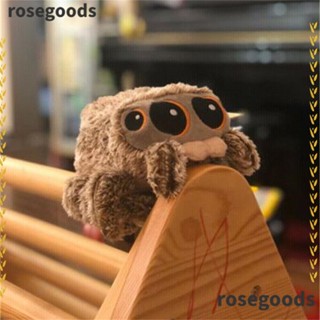 Rosegoods1 ตุ๊กตาแมงมุม ผ้ากํามะหยี่ขนนิ่ม ของขวัญ ของเล่นสําหรับเด็ก