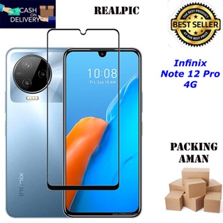 กระจกนิรภัย แบบเต็มจอ ป้องกันรอยขีดข่วน สําหรับ Infinix Note 12 Pro