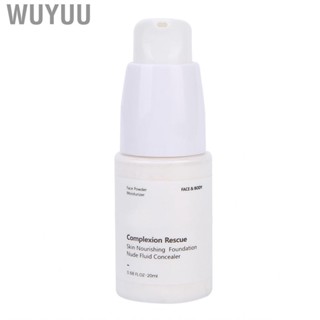 Wuyuu Facial  Foundation  Brightening Light Texture 20ml Easy Apply Improve Uneven Skin  for Daily Use Work Dating