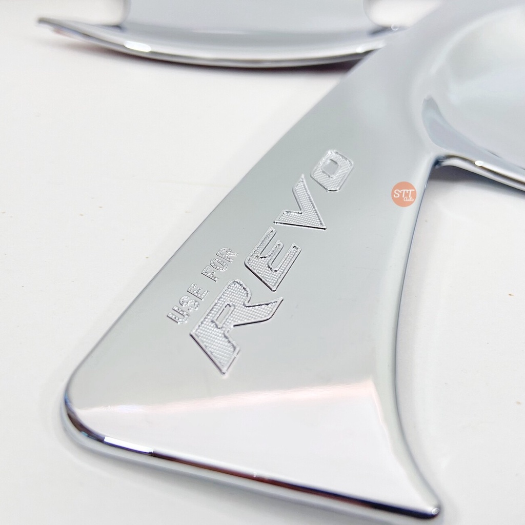 เบ้ารองมือเปิดประตู TOYOTA REVO ทุกรุ่น ชุบโครเมี่ยม เบ้ากันรอย เบ้ามือเปิด กันรอยประตู โตโยต้า รีโว่ revo กันรอยมือเปิด - รูปที่ 6