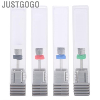 Justgogo Nail Polishing Head  Compact Portable Tungsten Steel Dead Skin  Drill Bits for Salon Artist Care Home