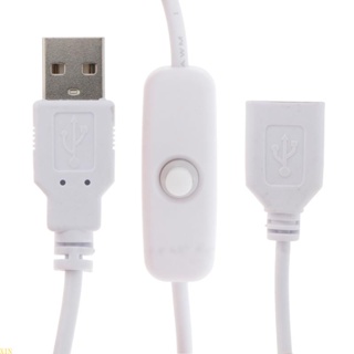 Xin สายชาร์จ USB 5V พร้อมสวิตช์เปิดปิด สําหรับพัดลมโคมไฟ USB