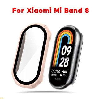 Xin เคสป้องกันหน้าจอ ขอบเต็ม กันกระแทก สําหรับ Mi-Band 8 Smartwatch One-piece Bumper-S