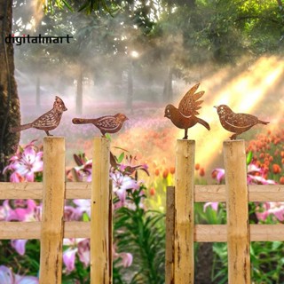 รั้วโลหะ รูปเงานก สําหรับตกแต่งสวน รั้ว 4 ชิ้น