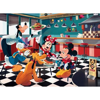 พร้อมส่ง จิ๊กซอว์ปริศนา Disney Friends Disney Diner สําหรับผู้ใหญ่ 1000 ชิ้น