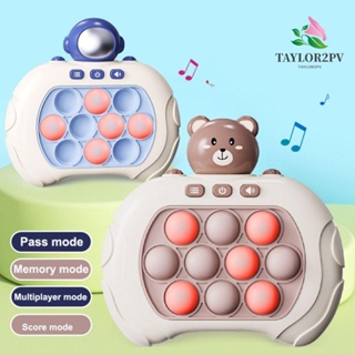 Taylor2pv เกม Gopher|ของเล่นเกมปริศนา รูปหมีน้อยนักบินอวกาศ มีไฟ Led แบบกดเร็ว สําหรับเด็ก