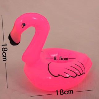 Mini Cute Pink Flamingo Floating Inflatable Drink Holder Pool Bath Toys Party Clearance sale