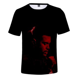 เสื้อยืด พิมพ์ลายนักร้อง The Weeknd สไตล์สตรีท ฮาราจูกุ 2022