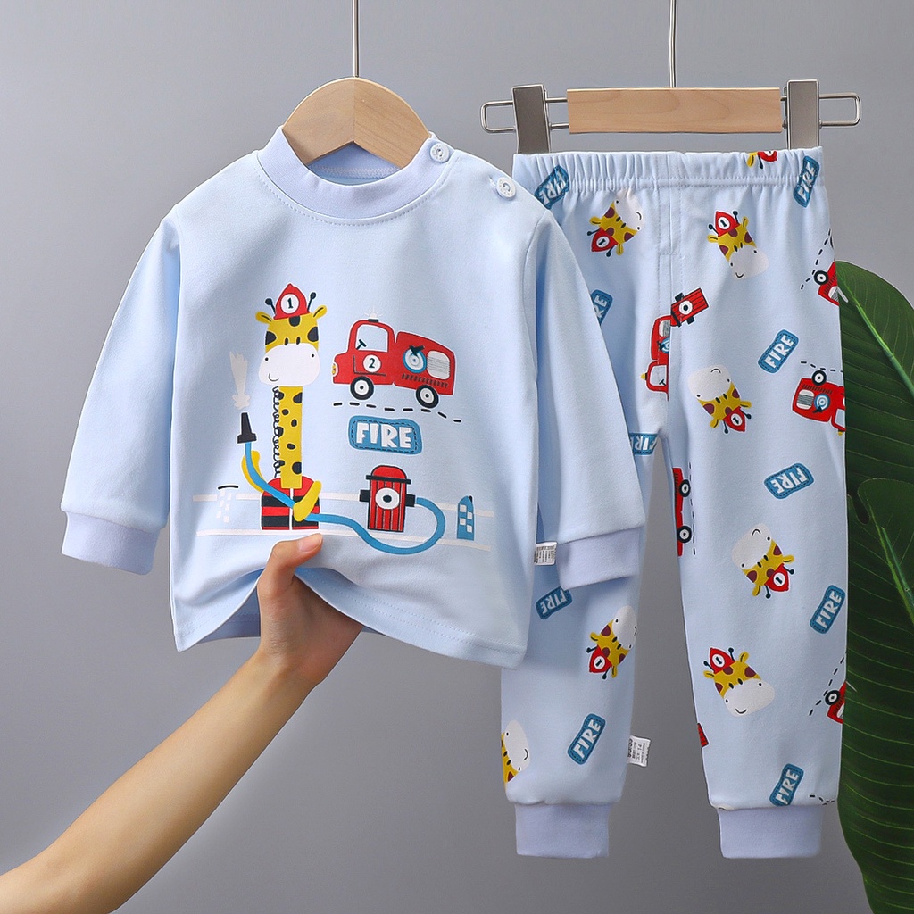 ชุดนอนเด็กผ้านุ่มมาก BBZ เสื้อผ้าอบอุ่น ชุดนอนเด็กแขนยาว ขายาว พร้อมส่ง