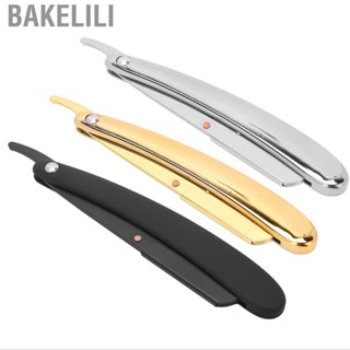 Bakelili Straight Razor  Foldable Stainless Steel Comfortable Manual Ergonomic for All Hand Types Home Hairdressing Salon Barber Shop