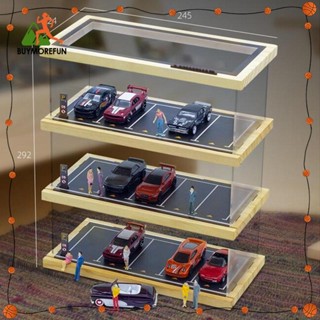 [Buymorefun] กล่องเคส 3 ชั้น 1/64 สําหรับโชว์โมเดลยานพาหนะ บ้าน