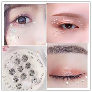 Internet celebrities tear drill eye makeup patch eye corner patch tear mole paste glitter diamond fairy bright diamond eye and face