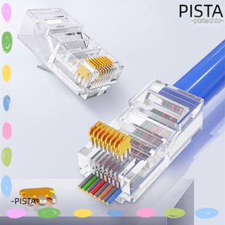 Pista ตัวเชื่อมต่อสายเคเบิลอีเธอร์เน็ต CAT6 หัวคริสตัล แบบไม่หุ้ม