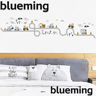 Blueming2 สติกเกอร์ PVC กันน้ํา ลอกออกได้ หลากสี สําหรับติดตกแต่งผนังห้องเด็กเล็ก