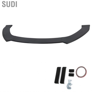 Sudi Car Front Bumper Lip 3 Section Combination Spoiler Shovel Glossy Black Universal Exterior Modification New