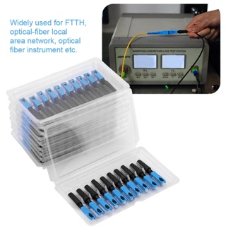 Tool House.ay 100 ชิ้นฝัง SC ไฟเบอร์ออปติก Quick Fast Connector Adapter สำหรับ FTTH