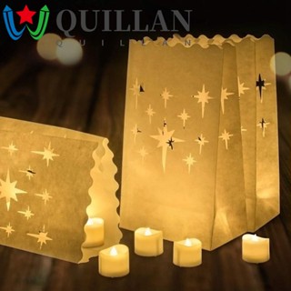 Quillan ถุงกระดาษเรืองแสง LED หน่วงไฟ สําหรับปาร์ตี้คริสต์มาส วาเลนไทน์ วันขอบคุณพระเจ้า