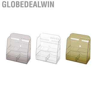 Globedealwin Desktop Storage Box Cosmetic Makeup Organizer Plastic Jewelry Small Vanity Bins for Cabinets Countertops
