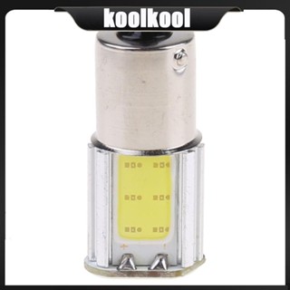 Kool White หลอดไฟเลี้ยว 1156 G18 Ba15s 4 COB LED 12V สําหรับรถยนต์