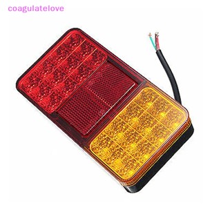 Coagulatelove ไฟท้ายรถบรรทุก LED 24 ดวง 12V กันน้ํา [ขายดี]