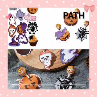 Path การ์ดอมยิ้ม ลายฟักทอง ผี ฟักทอง สีส้ม น่ารัก แฮนด์เมด DIY ของขวัญวันเกิด สําหรับเด็ก 2 ชุด