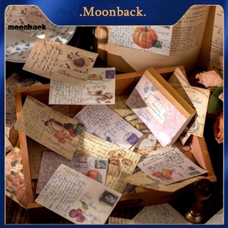 &lt;moonback&gt; กระดาษคราฟท์ สไตล์วินเทจ สําหรับตกแต่งสมุดภาพ 100 ชิ้น