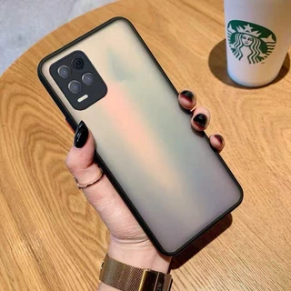 เคส Realme 8 4G เคสเรียลมี ขอบสีผิวด้าน เคสกันกระแทก เคสนิ่ม TPU Case