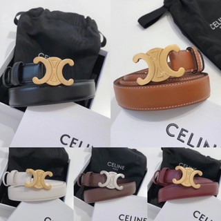 [Daigou Level] Celine Celine Arc de Triomphe เข็มขัดหัวเข็มขัด สีเงิน สีทอง