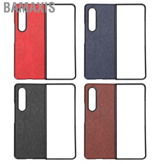 Bamaxis Phone Protective Cover  Precise Cutting Collapsible Leather for Samsung Galaxy Z Fold 3