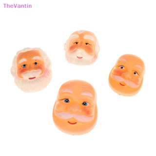 Thevantin หน้ากากซานตาคลอส ขนเครา ซานตาคลอส ขนาดเล็ก สําหรับตกแต่งบ้านตุ๊กตา คริสต์มาส