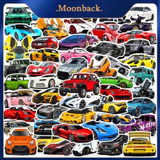 &lt;moonback&gt; สติกเกอร์ใส พิมพ์ลาย กันลื่น สําหรับติดตกแต่งกระเป๋าเดินทาง รถยนต์ 1 ชุด