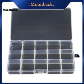 &lt;moonback&gt; กล่องจัดเก็บเครื่องประดับ แหวน ต่างหู 10 15 24 ช่อง ทําความสะอาดง่าย สําหรับออฟฟิศ