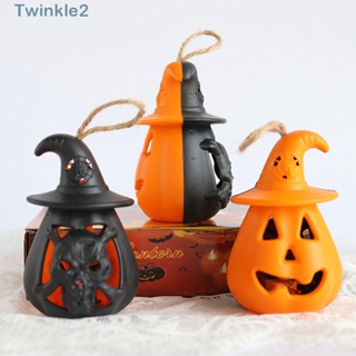 Twinkle โคมไฟฟักทองผี พร็อพสําหรับตกแต่งบ้าน ฮาโลวีน DIY