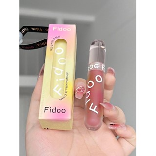 Fidoo ลิปกลอส เนื้อแมตต์กํามะหยี่ ไม่เปื้อน