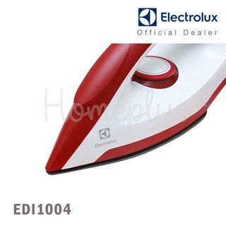 Iron Electrolux เตารีดแห้ง หน้าเตาเคลือบ กำลังไฟ 1300 วัตต์ สีขาว-แดง รุ่น EDI1004 EDI-1004 EDI 1004