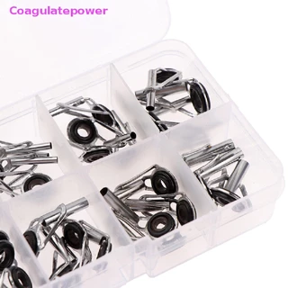 Coa 50 ชิ้น/กล่อง ขนาด 1-10# ชุดแหวนไกด์คันเบ็ดตกปลา DIY