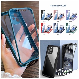 เคสโทรศัพท์มือถืออะคริลิคแข็ง กันกระแทก แบบเต็มตัว 360 องศา สําหรับ Samsung Galaxy M22 M32 A23 M33 A53 A13 A14 5G A04 A04S A04E