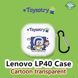 【คุณภาพสูง】เคสหูฟังนิ่ม แบบใส ลายการ์ตูน Toy Story สําหรับ Lenovo LP40 Lenovo LP40