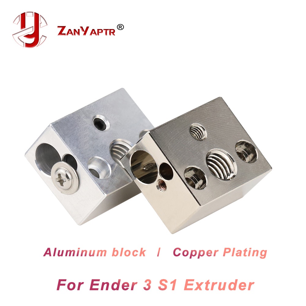 Ender 3 S1 บล็อกความร้อน ทองแดง ชุบความร้อน อุณหภูมิสูง สําหรับ Sprite Extruder Ender-3 S1 CR-10 Sma