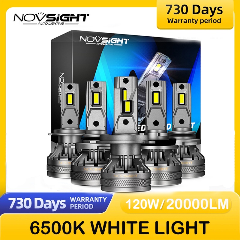 NovSight N37 led ไฟหน้ารถยนต์  9005 H4 H11 120W 22000Lm ไฟตัดหมอกคู่หนึ่งปลั๊กแอนด์เพลย์
